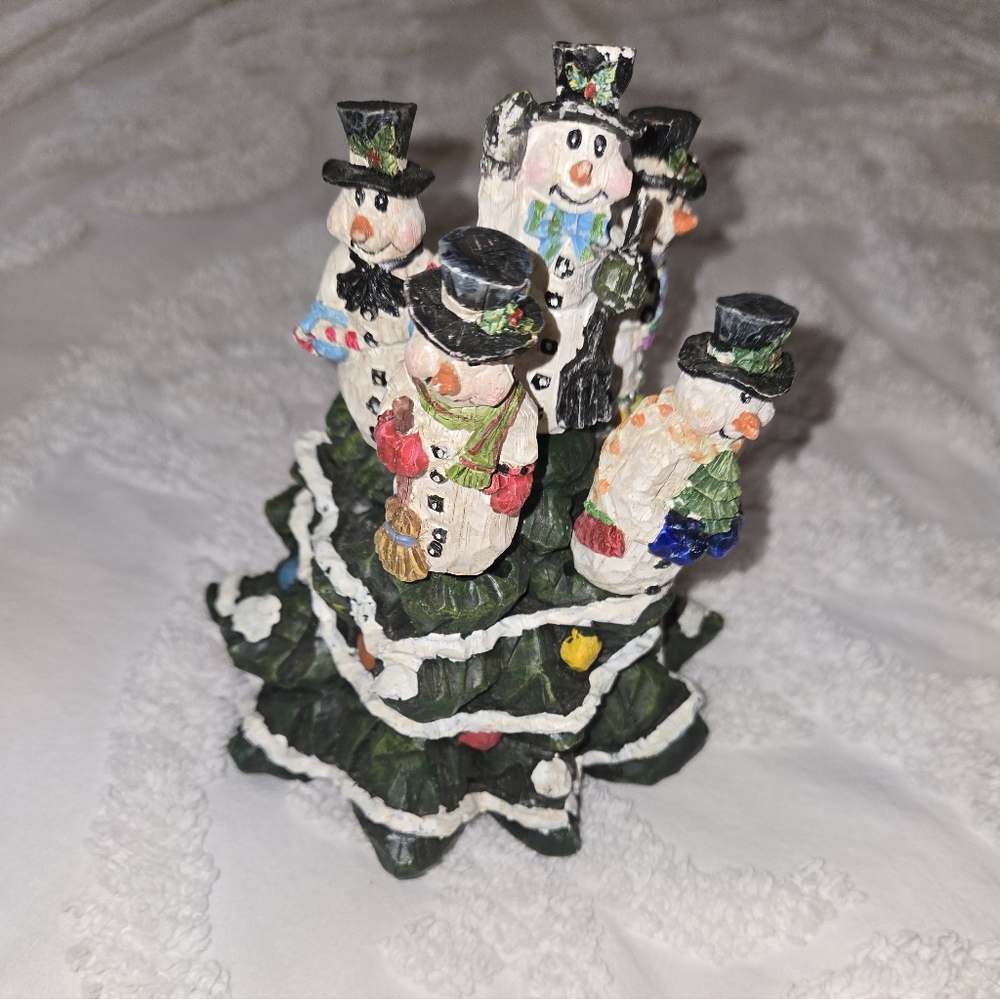 Snowman Cheese Spreaders Set with Christmas Tree Holder Christmas Holiday Winter - Picture 6 of 8